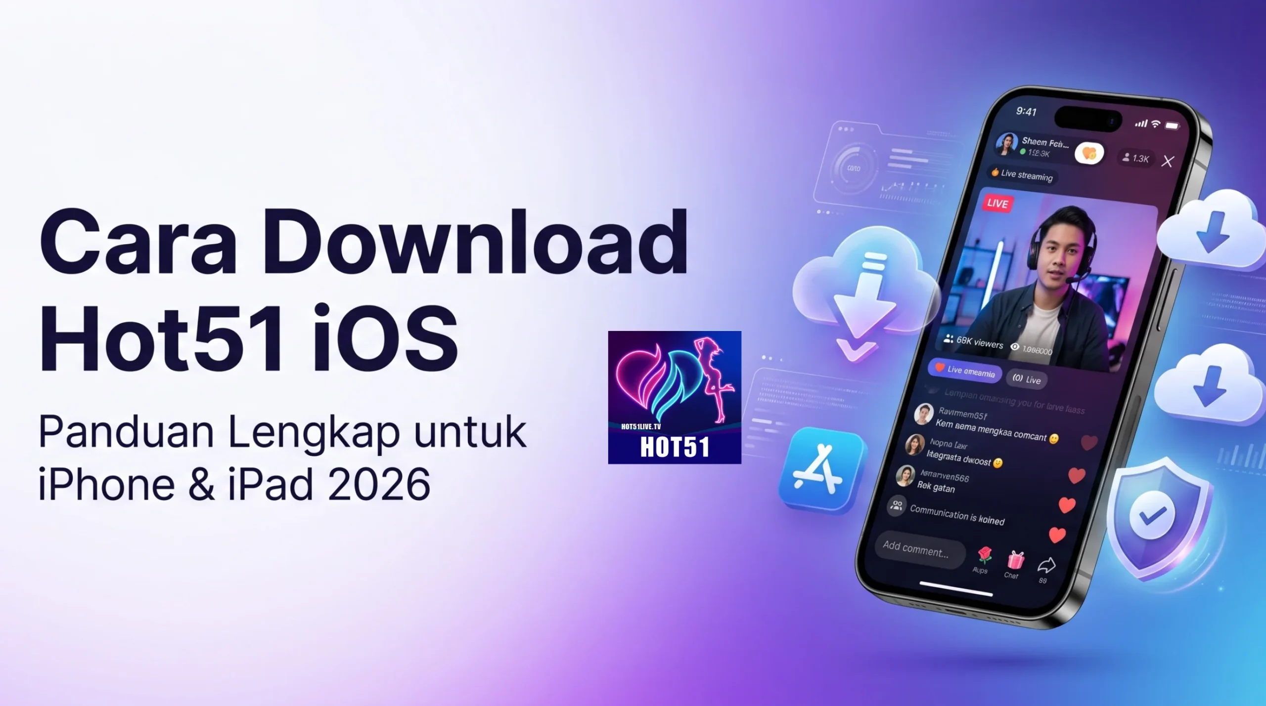 Cara Download Hot51 iOS